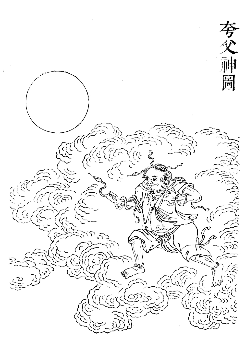 Public-domain plate of 夸父